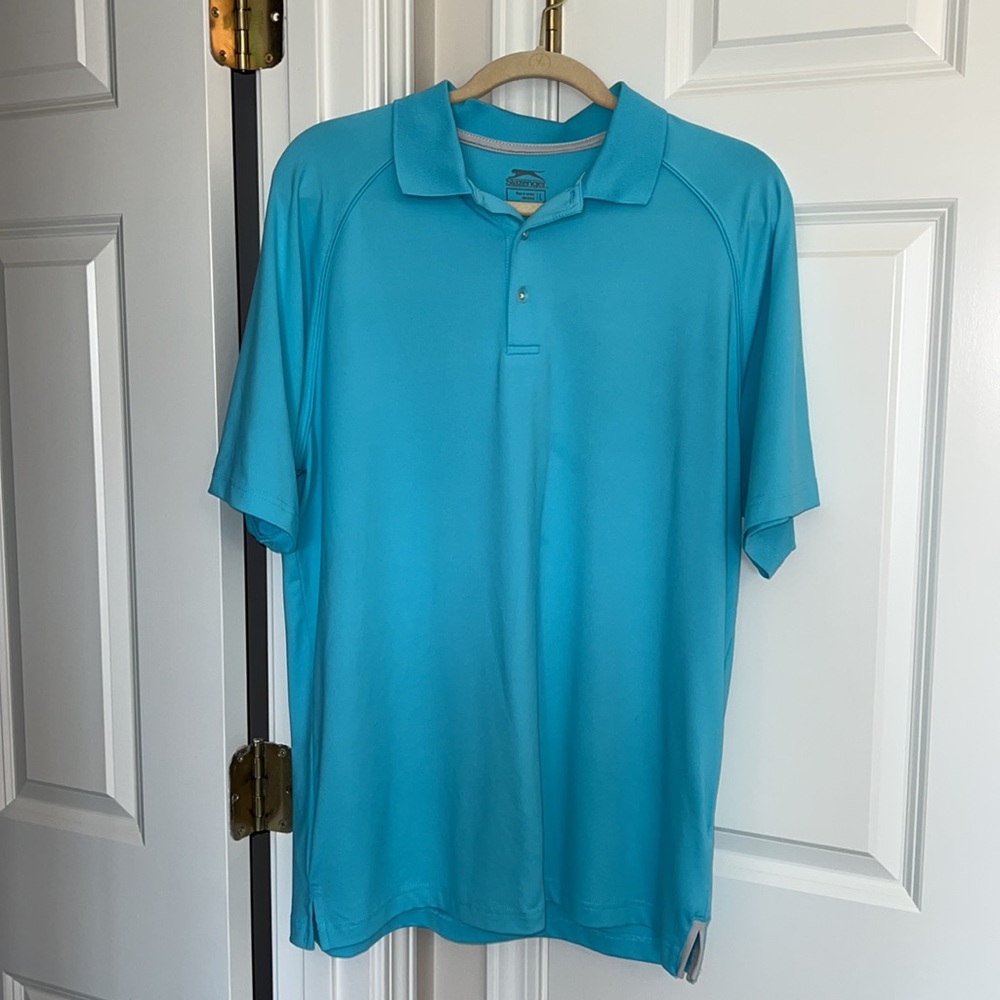 Slazenger Turquoise Golf Polo - Size Large - Great Condition